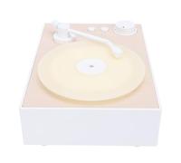 Cryfokt Tourne-Disque Vintage avec Diffuseur D'arôme, Haut-Parleur Portable Bluetooth pour la Maison et L'extérieur, en Plastique Léger (White)