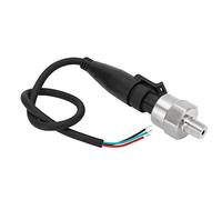 Cryfokt Transmetteur de Pression en Acier Inoxydable pour Gaz, Eau, Transducteur de Manomètre de Protection de Tension Stable pour le Contrôle de Processus, Filetage 1/8" 27NPT, Kit D'installation