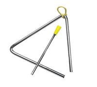 Cryfokt Triangle en Métal avec Instrument de Percussion Manuelle pour L'éducation des Enfants, Excellent Triangle en Métal pour la Performance D'ensemble (6 pouces (ID 153 mm, épaisseur 5 mm))