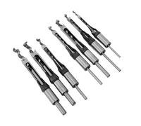 Cryfokt Trous Carrés Bits de Forage, 1/4 5/16 3/8 7/16 1/2 9/5/8 Pouces