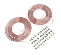 Cryfokt Tube de Frein 3/16in, Alliage galvanisé Flexible | Complet avec 32 pièces, adapté au bricolage, construction durable, connexions sûres et fiables