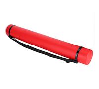 Cryfokt Tube de Rangement à Dessin, Tube d'Affiches Imperméable Réglable, Extensible pour Les Affiches de Cartes Documents des œuvres d'art (Rouge)