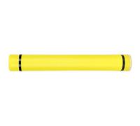 Cryfokt Tube de Rangement à Dessin, Tube d'Affiches Imperméable Réglable, Extensible pour Les Affiches de Cartes Documents des œuvres d'art (Yellow)