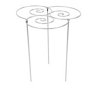 Cryfokt Tuteur de Plantes 29,5 Cm pour Plantes Lourdes, en Fer, pour | Piquets de Support de fleurs en métal avec 3 pieds pour pivoines, cages de jardin avec anneaux en spirale pour plantes