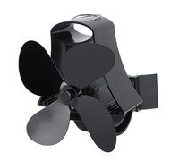 Cryfokt Ventilateur de Tuyau de Poêle, Ventilateur de Cheminée, 4 Pales | Conception Unique et Installation Simple | Assurer la Circulation de L'air Chaud | Cheminées, Poêles à Bois | Aluminium