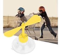 Cryfokt Ventouse Décorative D'Hélice de Casque avec Hélice Mobile pour Casques de Moto et de Vélo, Conception Durable (Yellow)