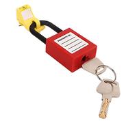 Cryfokt Verrou de Disjoncteur Miniature, Broche en Nylon renforcé, Dispositif de sécurité Fixe pour Petits et Moyens Disjoncteurs, Jeu de Clés de Cadenas de 38 Mm pour les Industries