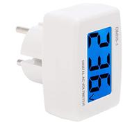 Cryfokt Voltmètre Numérique AC, Voltmètre D'énergie de Haute Précision avec Grand écran LCD pour Usage Domestique, Matériau ABS, 1 unité