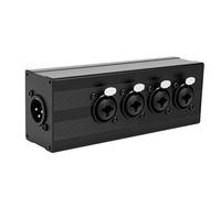 Cryfokt XLR Single Input to Four Output Splitter Adapter High Fidelity 3