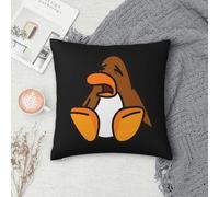 Crying Club Pingouin Taie d'oreiller carrée Taie d'oreiller Housse de coussin Throw Pillow Cover pour la maison, le canapé, le salon
