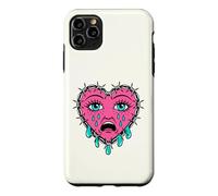Crying Heart Tattoo - Traditional Old School Tattooed Inked Coque pour iPhone 11 Pro Max