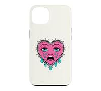 Crying Heart Tattoo - Traditional Old School Tattooed Inked Coque pour iPhone 13