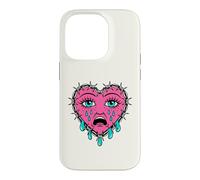 Crying Heart Tattoo - Traditional Old School Tattooed Inked Coque pour iPhone 14 Pro