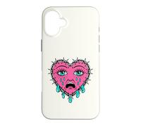 Crying Heart Tattoo - Traditional Old School Tattooed Inked Coque pour iPhone 16 Plus
