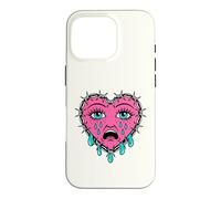 Crying Heart Tattoo - Traditional Old School Tattooed Inked Coque pour iPhone 16 Pro