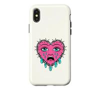 Crying Heart Tattoo - Traditional Old School Tattooed Inked Coque pour iPhone X/XS