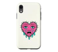 Crying Heart Tattoo - Traditional Old School Tattooed Inked Coque pour iPhone XR