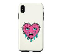 Crying Heart Tattoo - Traditional Old School Tattooed Inked Coque pour iPhone XS Max