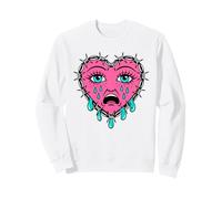 Crying Heart Tattoo - Traditional Old School Tattooed Inked Sweatshirt