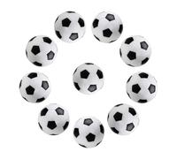 Crynvor Lot de 10 Balles de Baby-Foot de Table, Balle de Babyfoot, Ballons de Table Baby-Foot, Jeu de Société de Football pour Jouet Garcon 8 Ans - 11ans et Deux Jeu Interactif 1 vs 1 Noir et Blanc