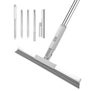 Crynvor Raclette Douche avec Long Manche, Salle de Bain a Vitre, Raclettes de Nettoyage Segmenté, Fenêtre Balai de Sol pour Murs, Voiture et Cuisine(135cm)