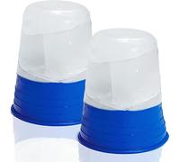 Cryocup Lot de 2 tasses de massage à glace Premier, pour la douleur ou la beauté, massage de glace, rouleau à glace pour le visage, masseur de glace, fabriqué aux États-Unis