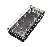 Cryofu 10 ports RVB ventilateur HUB PC ordinateur de bureau 5 V 3 broches ARGB répartiteur d'extension bloc d'alimentation portable - pièces de rechange