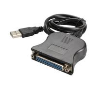 Cryofu Câble parallèle USB vers 25 trous, interface DB25, imprimante IEEE 1284, câble USB 2.0, câble adaptateur 25 trous,