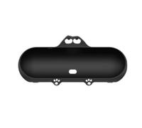 Cryofu Coque de protection en silicone avec support de dessin animé mignon et simple anti-poussière pour haut-parleur Beat Pill Noir