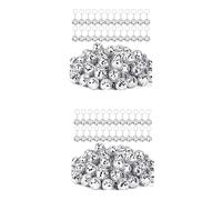Cryofu Lot de 100 mini porte-clés en forme de boule disco argentée - Cadeau de fête pour la décoration de fête des années 70 et 80