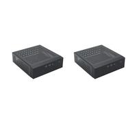 Cryofu Lot de 2 boîtiers d'ordinateur M09 HTPC Host Mini ITX - Alimentation CC - Boîtier de contrôle industriel - Boîtier d'ordinateur de bureau