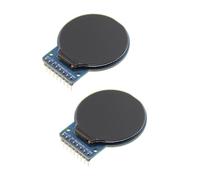 Cryofu Lot de 2 écrans TFT 1,28" IPS plein écran, écran LCD, port série SPI, écran rond, résolution 240 x 240, module d'écran couleur