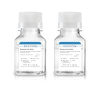 CryoKing Eau ultra pure, eau sans nucléase de qualité moléculaire, stérilisation, DNase, RNase, protéase, sans endotoxines (Pyrogène), certifié PCR/RT-PCR, 100 ml/bouteille, 2 bouteilles/étui