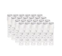 CryoKing Lot de 50 2ml tubes cryogéniques, tubes à essais de laboratoire, cryogéniques tube à échantillons, tubes à essai en plastique, cryotubes en plastique tubes avec bouchon à vis