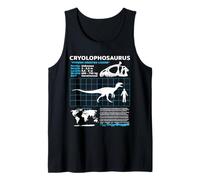 Cryolophosaurus Fiche d'information Crâne fossile Débardeur
