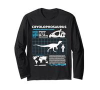 Cryolophosaurus Fiche d'information Crâne fossile Manche Longue