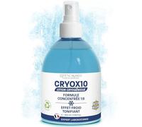 CRYOX10 Lotion Cryogénique Concentrée 1:6 - Cryothérapie Pro et à Domicile | Effet Froid Immédiat, Anti-Cellulite, Draineur | Jambes Lourdes, Muscles Fatigués | En Spray, Gaze, Bande (500)