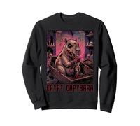 Crypt Capybara Zombie Ghoul, Vampire Mort-Vivant, Cercueil et Horreur Sweatshirt