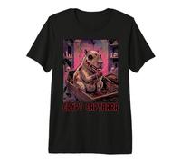 Crypt Capybara Zombie Ghoul, Vampire Mort-Vivant, Cercueil et Horreur T-Shirt Haut de Gamme