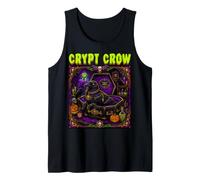 Crypt Crow Raven Zombie Vampire Mort-Vivant Cercueil Horreur effrayante Débardeur