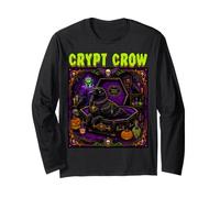 Crypt Crow Raven Zombie Vampire Mort-Vivant Cercueil Horreur effrayante Manche Longue