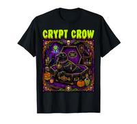 Crypt Crow Raven Zombie Vampire Mort-Vivant Cercueil Horreur effrayante T-Shirt