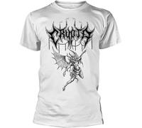 Crypta T Shirt Demon Band Logo Official Mens White (XX-Large)