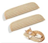 Cryptadg 2 Pièces Jouet à Herbe à Chat, Coussin d'herbe à Chats Sisal | Jouet Interactif à L'herbe à Chat, Griffer Anti-Stress pour L'hygiène des Dents de Chats et L'activité