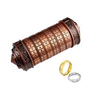 Cryptex Boîte de Puzzle Da Vinci Code Mini Serrure Cryptex avec Compartiments cachés Anniversaire de Saint Valentin Mystérieux Cadeau d'anniversaire pour la Famille et Les Amis