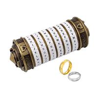 Cryptex Boîtes puzzle Da Vinci Code Mini serrure Cryptex avec compartiments cachés Anniversaire, Saint-Valentin, cadeaux d'anniversaire mystérieux pour la famille et les amis