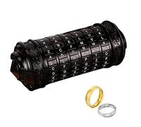 Cryptex Da Vinci Code Mini Cryptex Lock avec Compartiments cachés Anniversaire Saint-Valentin Cadeau d'anniversaire mystérieux pour la Famille et Les Amis