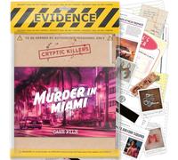 Unsolved murder mystery game - Cold Case Files Investigation - CRYPTIC KILLERS - Detective clues/evidence - Solve the crime - For individuals, dates nights & party groups - "Murder in Miami"