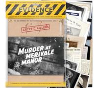 Cryptic Killers Unsolved Murder Mystery Game - Cold Case Files Investigation Detective Evidence & Crime File - Individus, Rendez-Vous et Jeux de fête - « Murder at Merivale Manor »