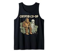Cryptid Co-OP Sasquatch Bigfoot Alien Playing Video Games Débardeur